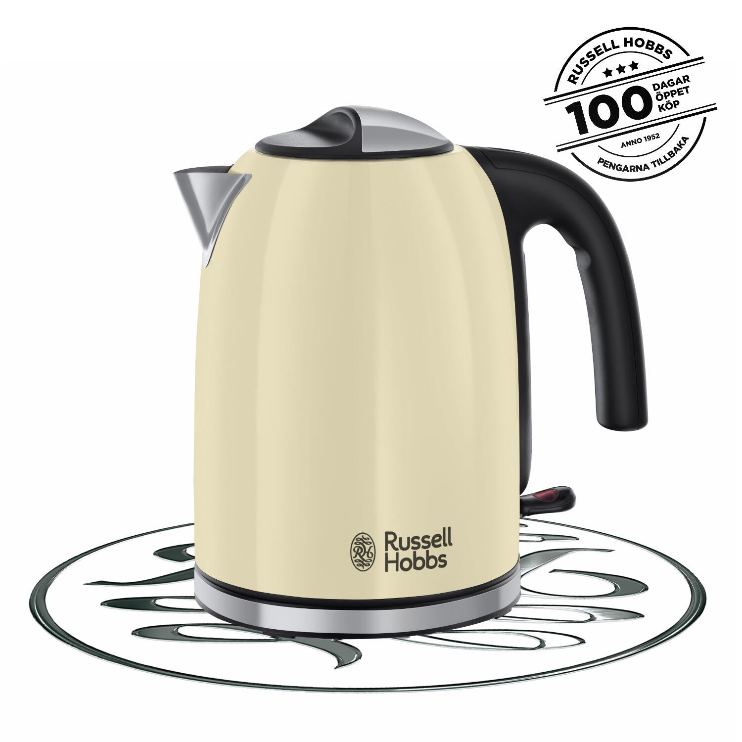 Colours elkedel, creme - 1,7L